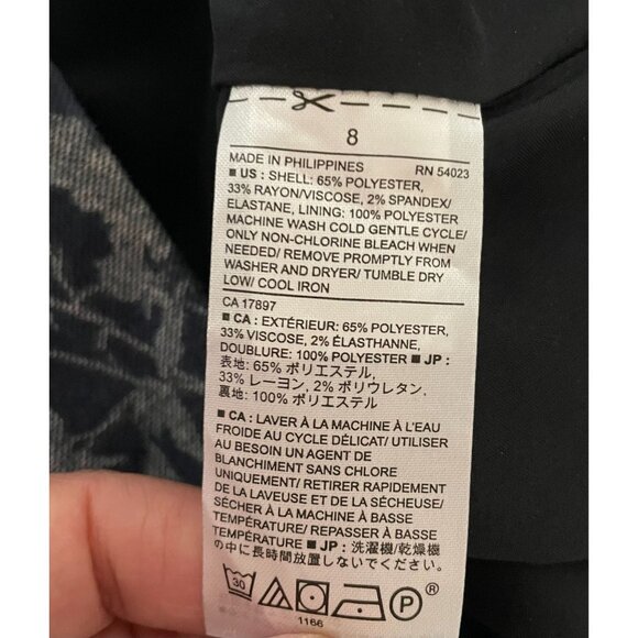 Banana Republic Floral Print Wool Blend A-Line Skirt Size 8 - Picture 13 of 14